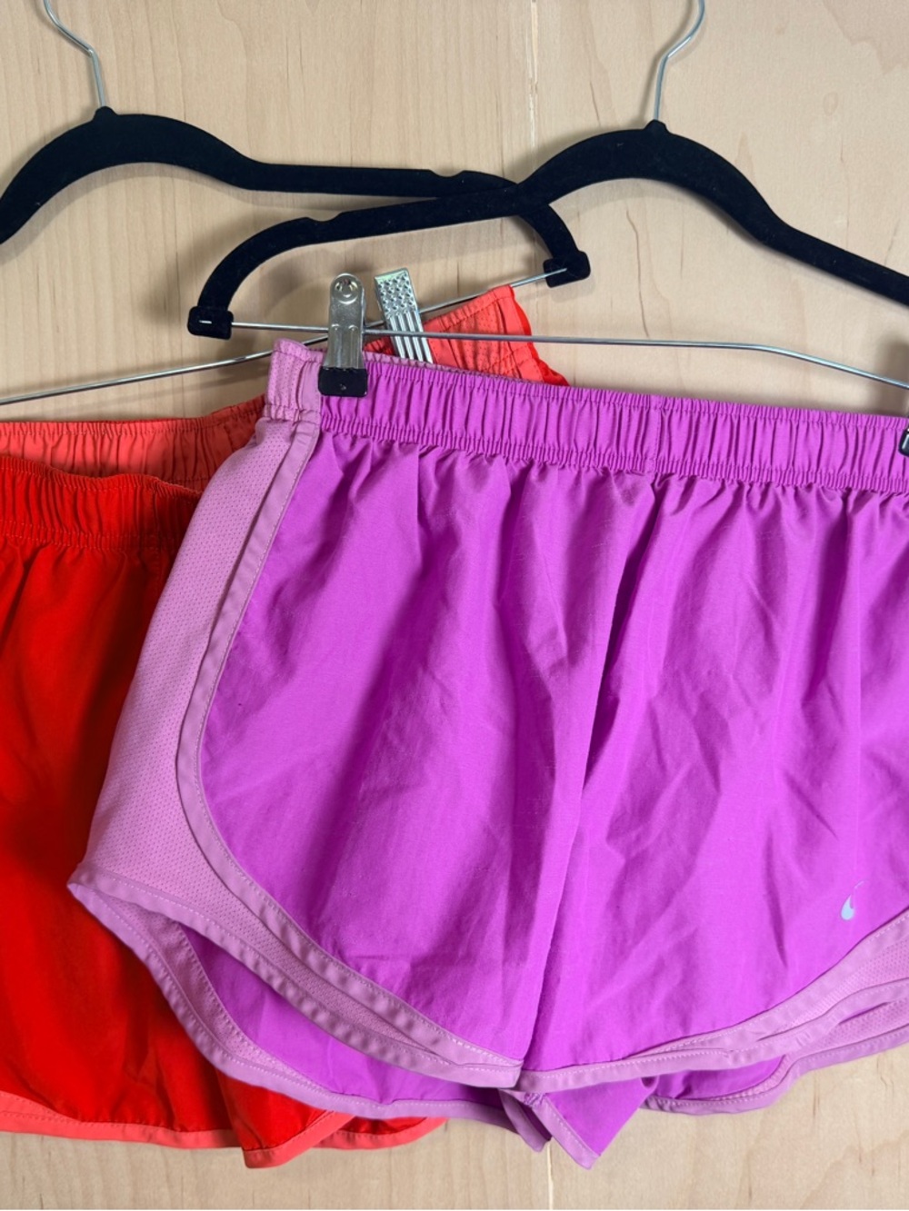 BUNDLE Nike Women's Pink Running Shorts Set (2)‎